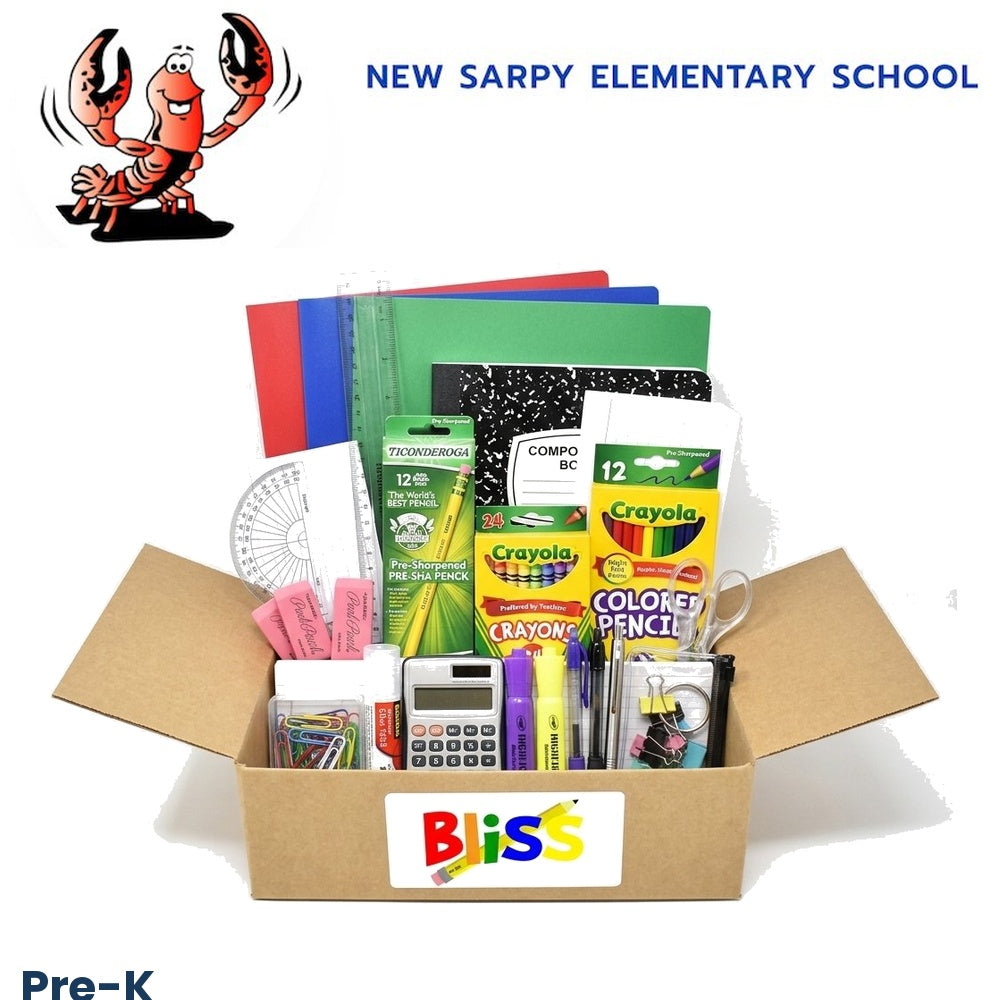 New Sarpy Elementary School Pre-K School Supply Kit