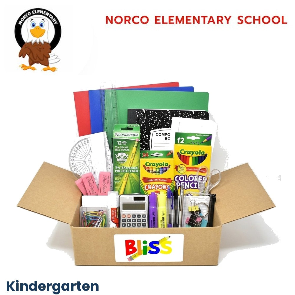 Norco Elementary School Kindergarten School Supply Kit