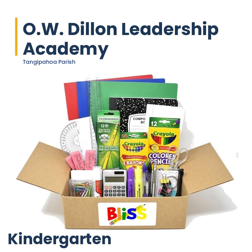 O.W. Dillon Leadership Academy Kindergarten School Supply Kit