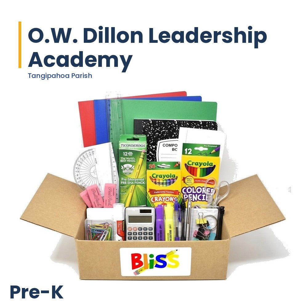 O.W. Dillon Leadership Academy Pre-K School Supply Kit