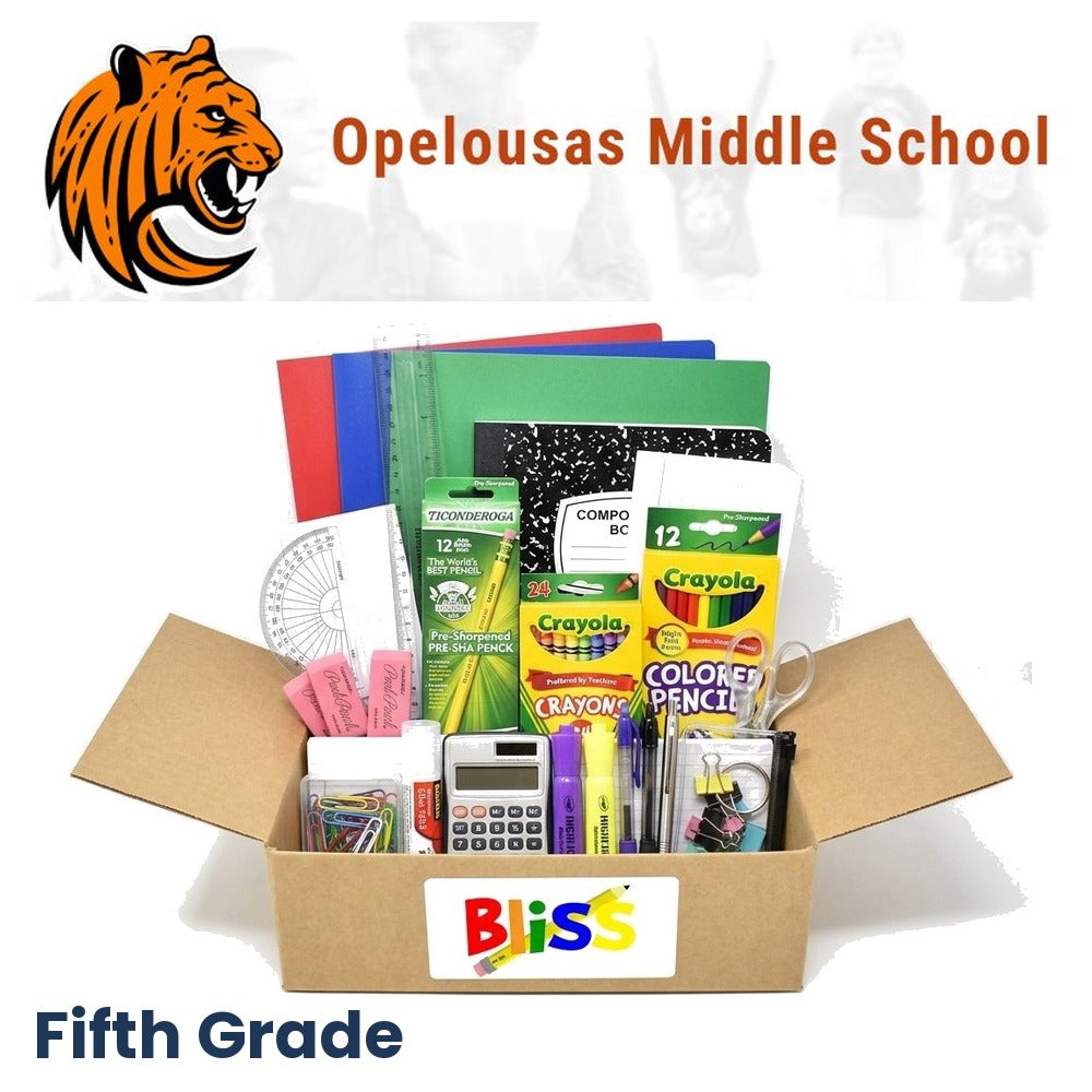 Opelousas Middle School 5th Grade School Supply Kit