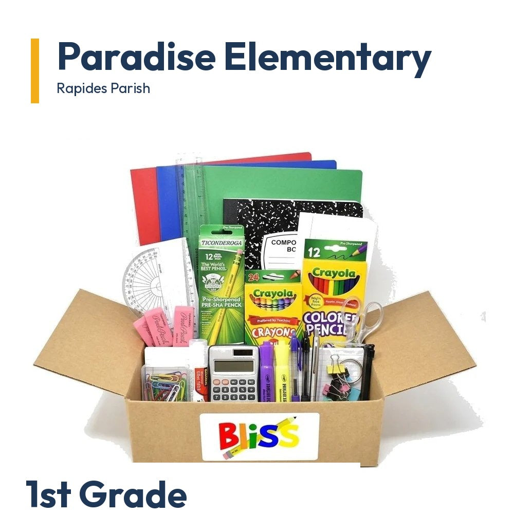 Paradise Elementary 1st Grade School Supply Kit
