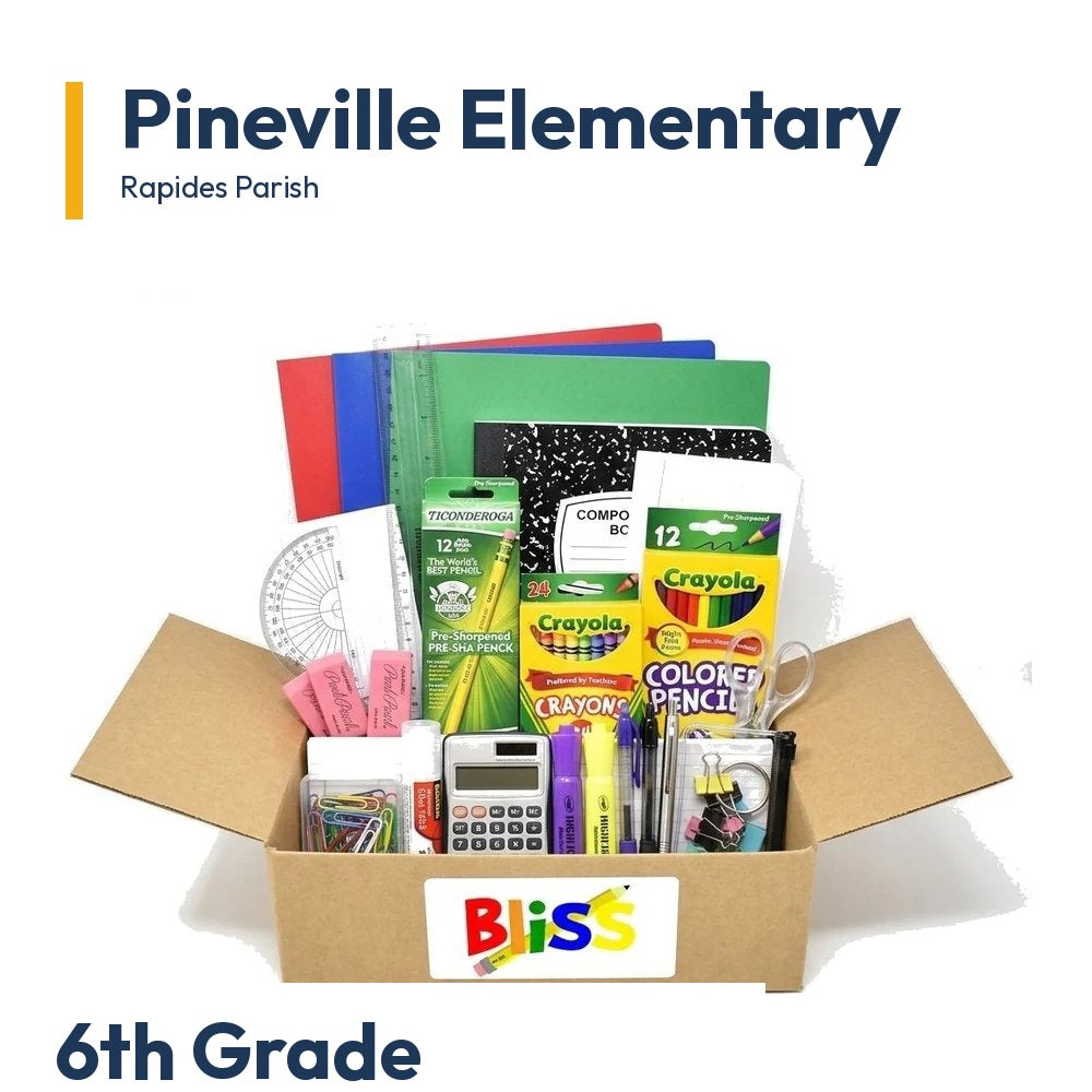 Pineville Elementary 6th Grade School Supply Kit