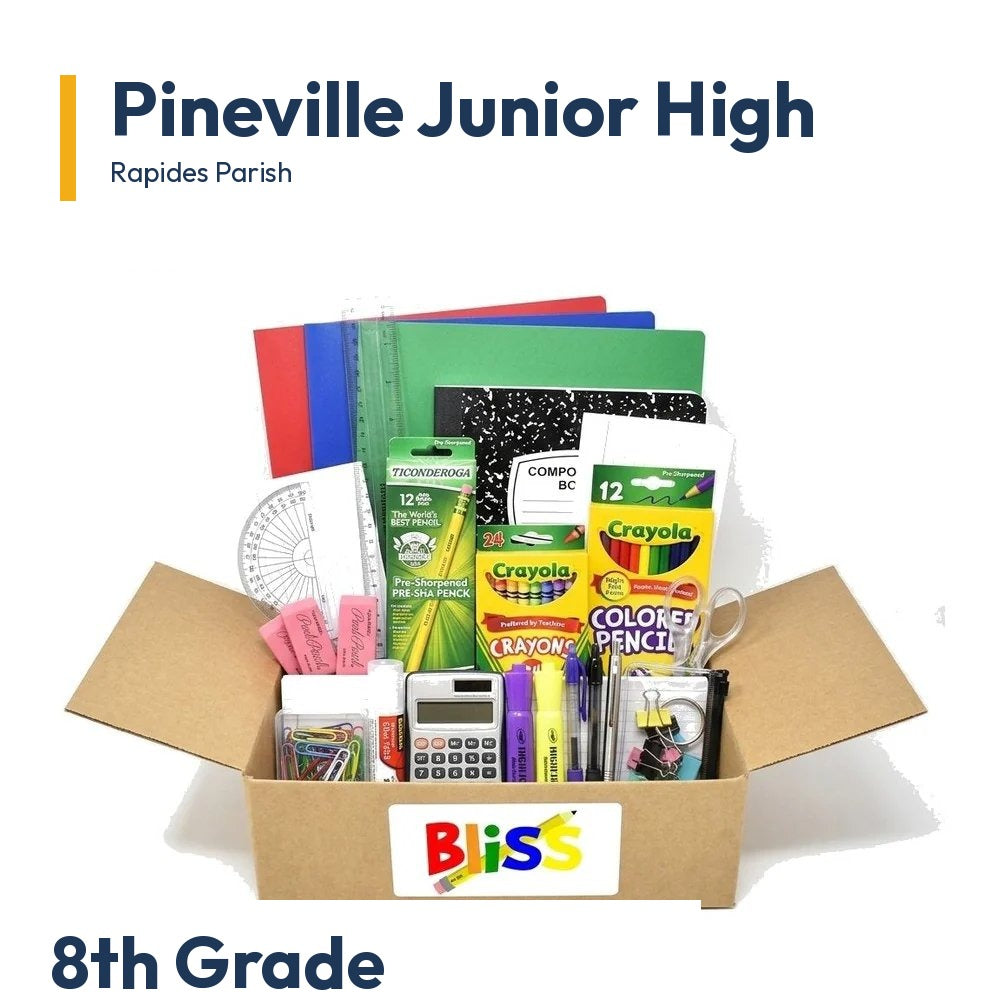 Pineville Junior High 8th Grade School Supply Kit
