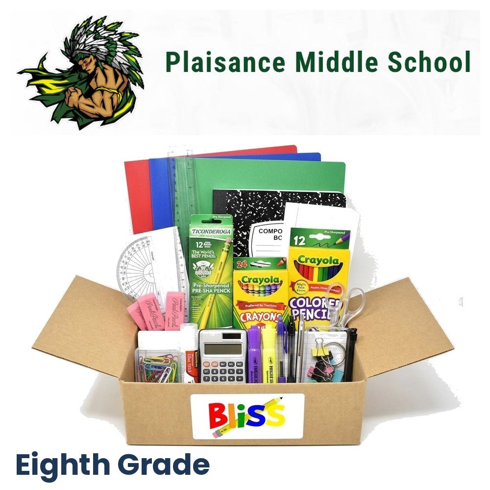Plaisance Middle School 8th Grade School Supply Kit