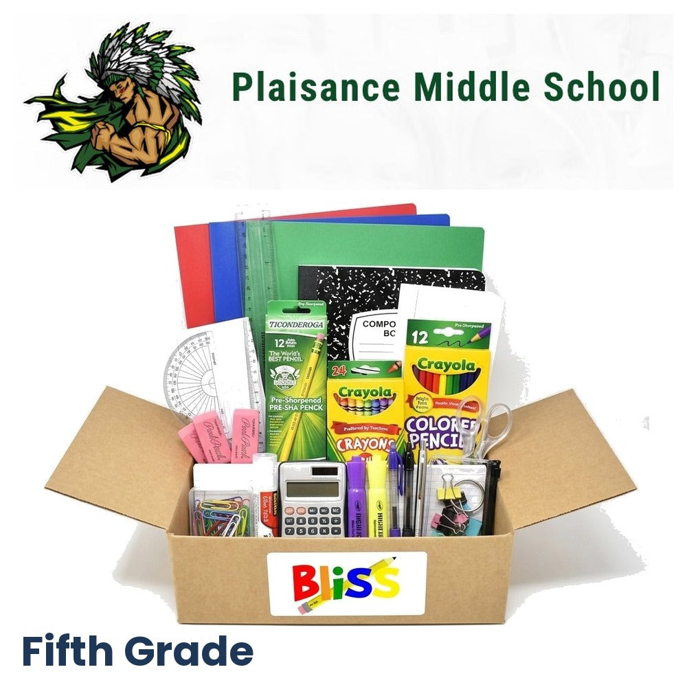 Plaisance Middle School 5th Grade School Supply Kit