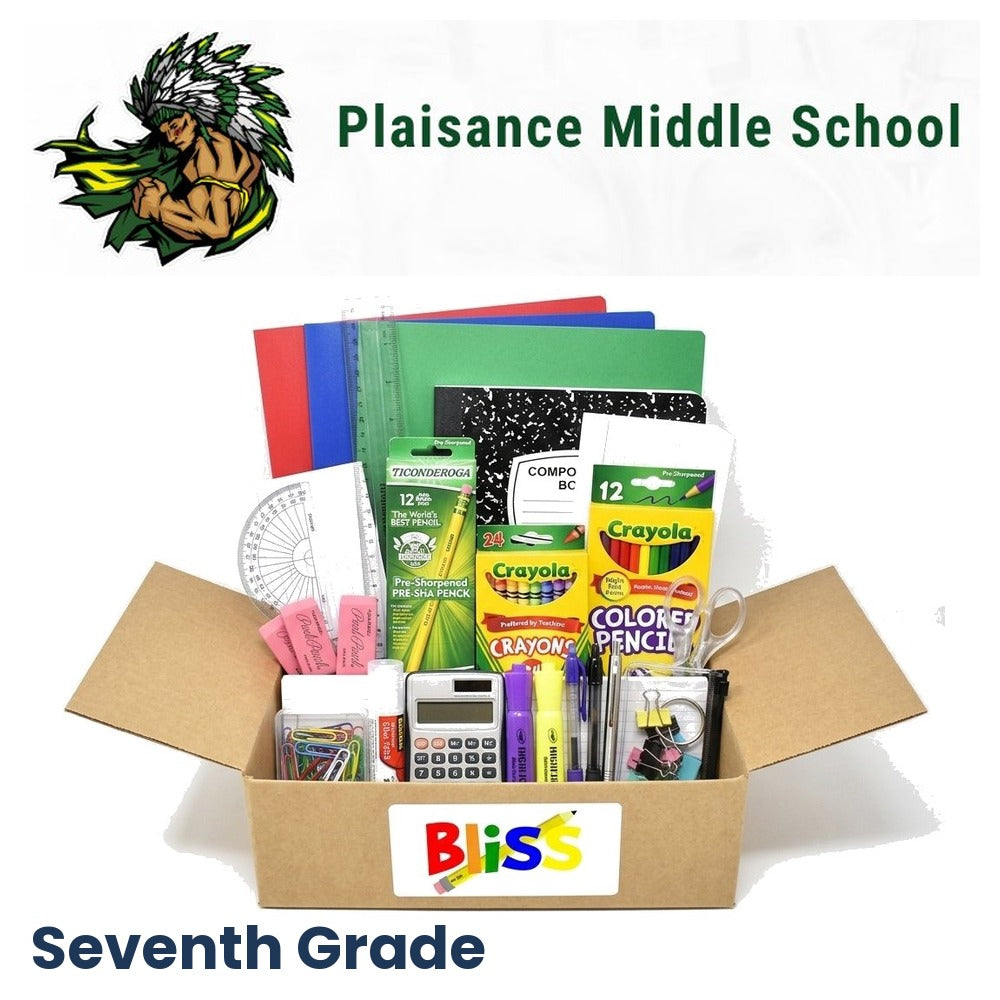 Plaisance Middle School 7th Grade School Supply Kit