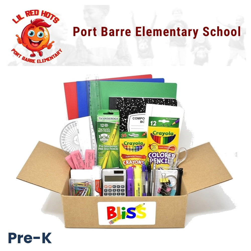 Port Barre Elementary School Pre-K School Supply Kit