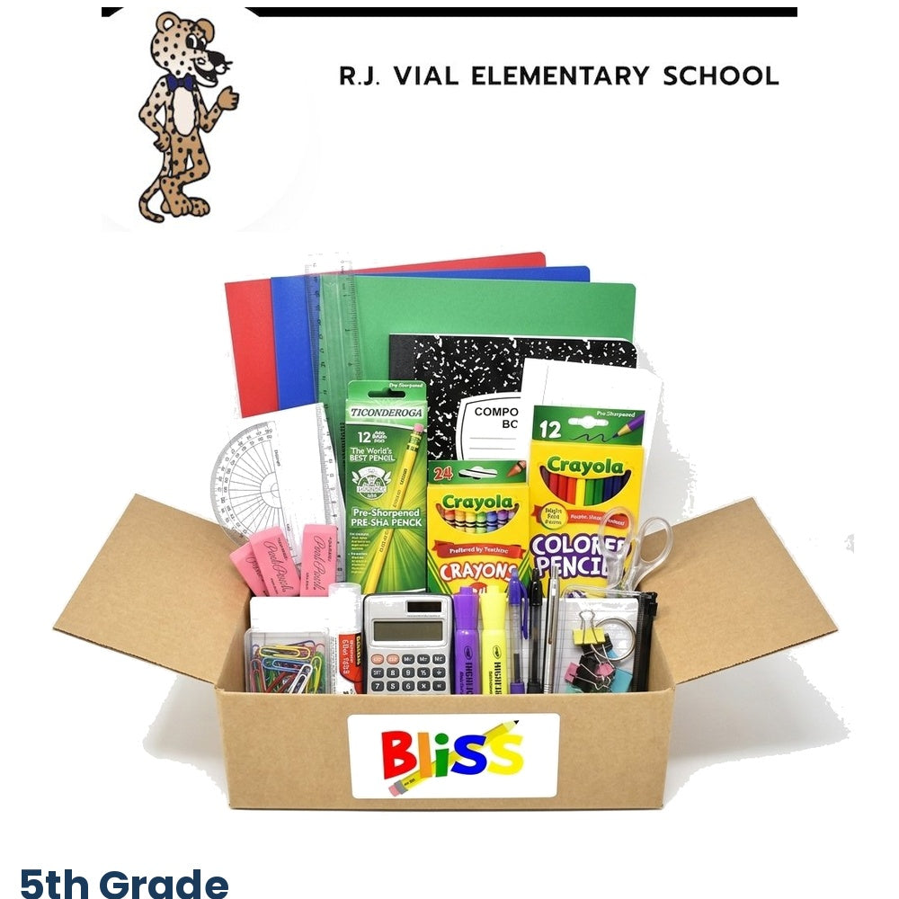 R.J. Vial Elementary School 5th Grade School Supply Kit