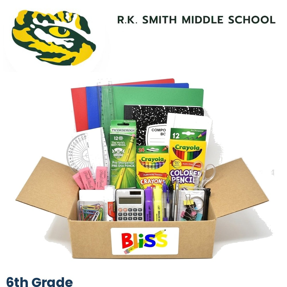 R.K. Smith Middle School 6th Grade School Supply Kit
