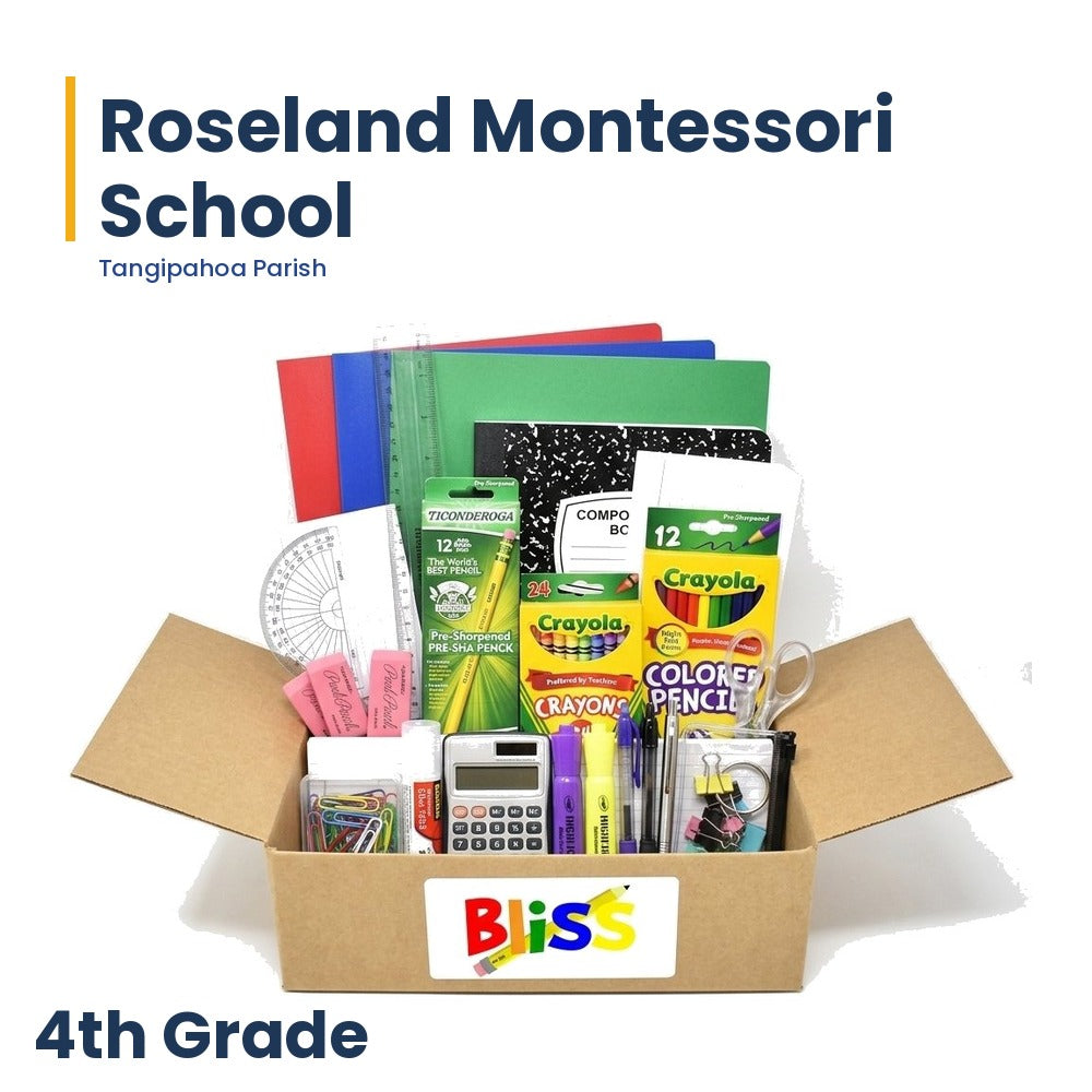 Roseland Montessori School 4th Grade School Supply Kit