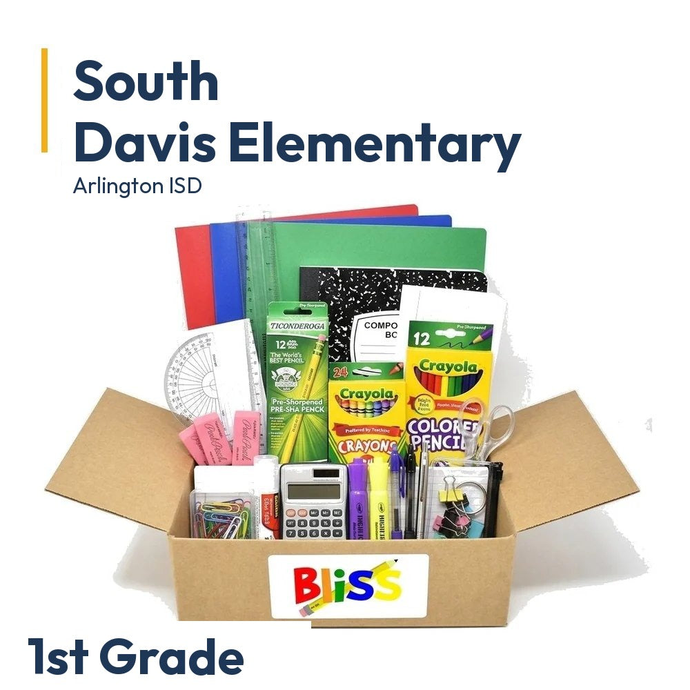 South Davis Elementary 1st Grade School Supply Kit