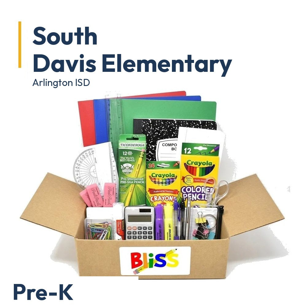 South Davis Elementary Pre-K School Supply Kit