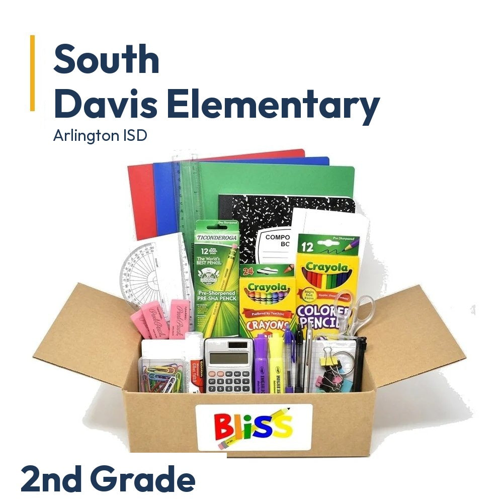 South Davis Elementary 2nd Grade School Supply Kit