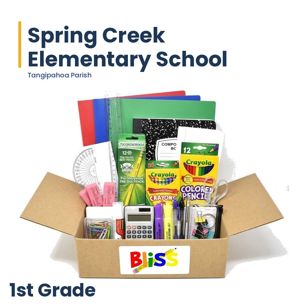 Spring Creek Elementary School 1st Grade School Supply Kit