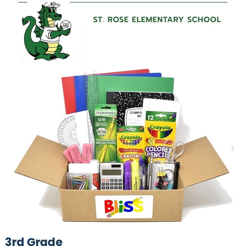 St. Rose Elementary School 3rd Grade School Supply Kit