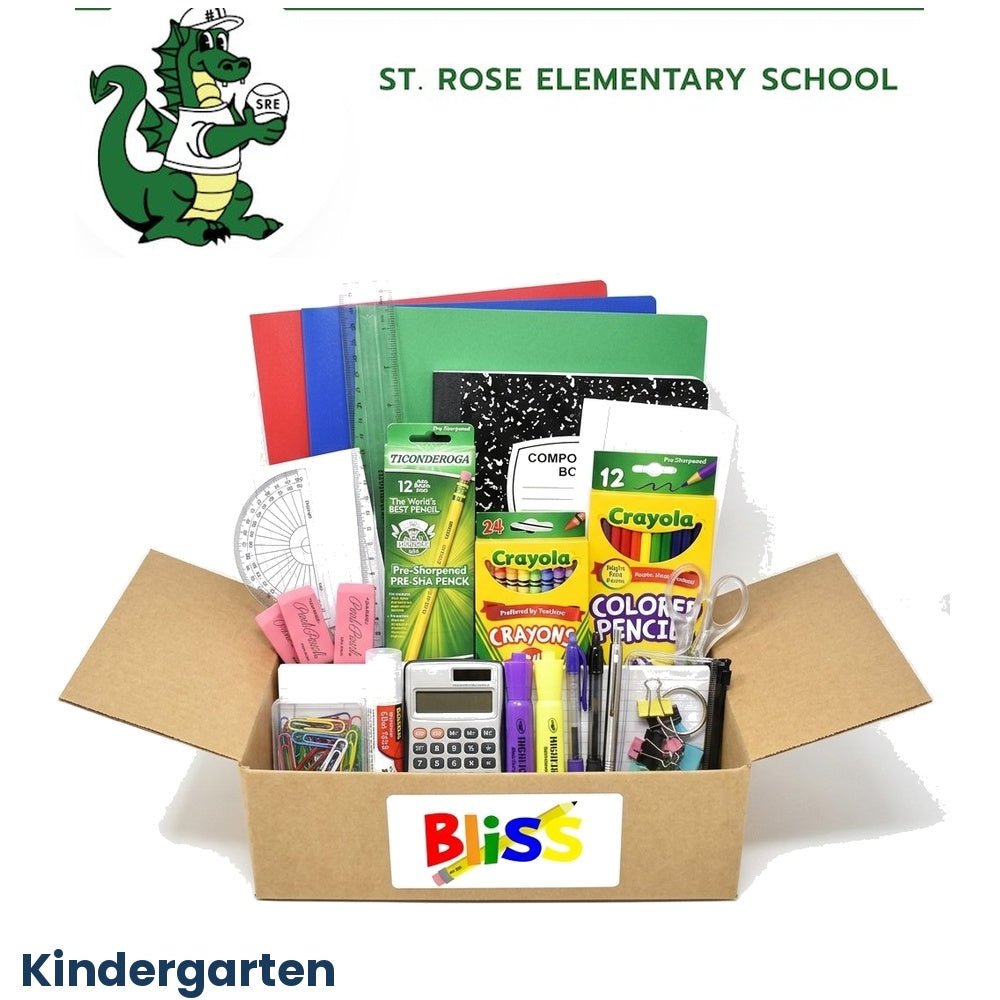 St. Rose Elementary School Kindergarten School Supply Kit