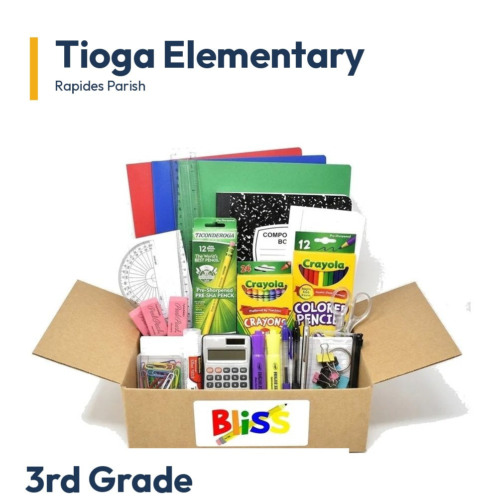 Tioga Elementary 3rd Grade School Supply Kit