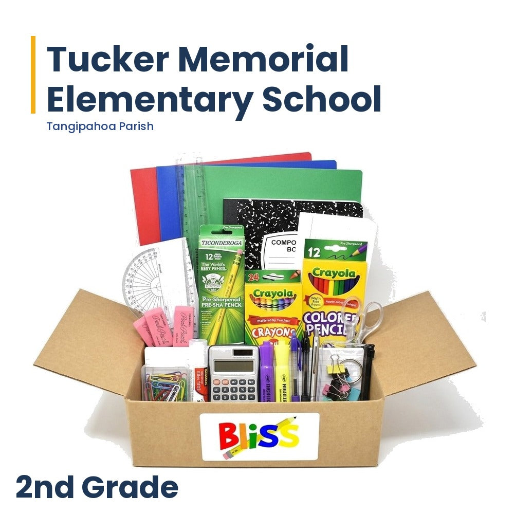 Tucker Memorial Elementary School 2nd Grade School Supply Kit