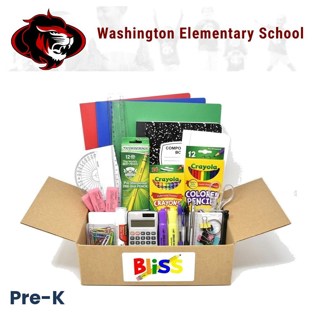 Washington Elementary School Pre-K School Supply Kit