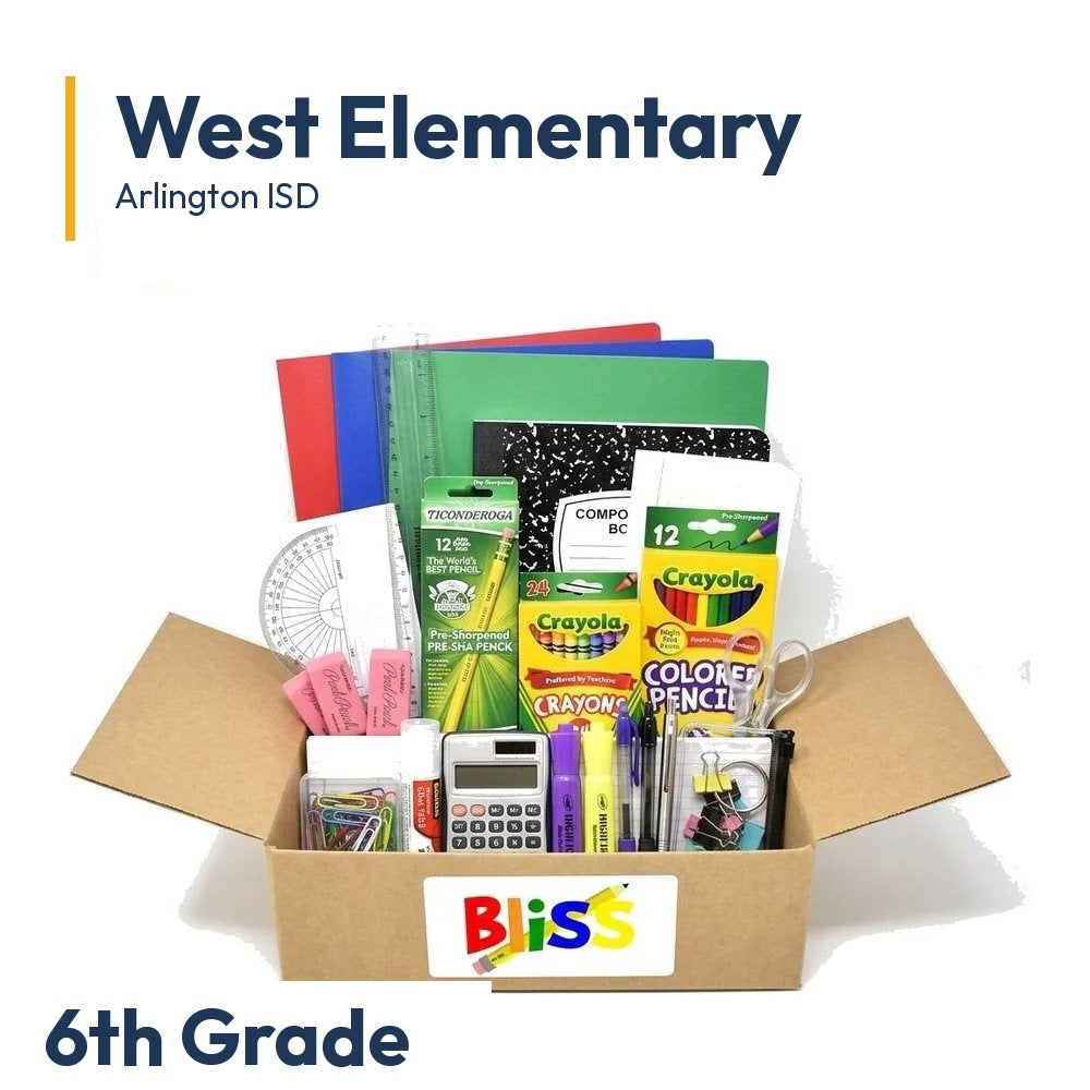 West Elementary 6th Grade School Supply Kit