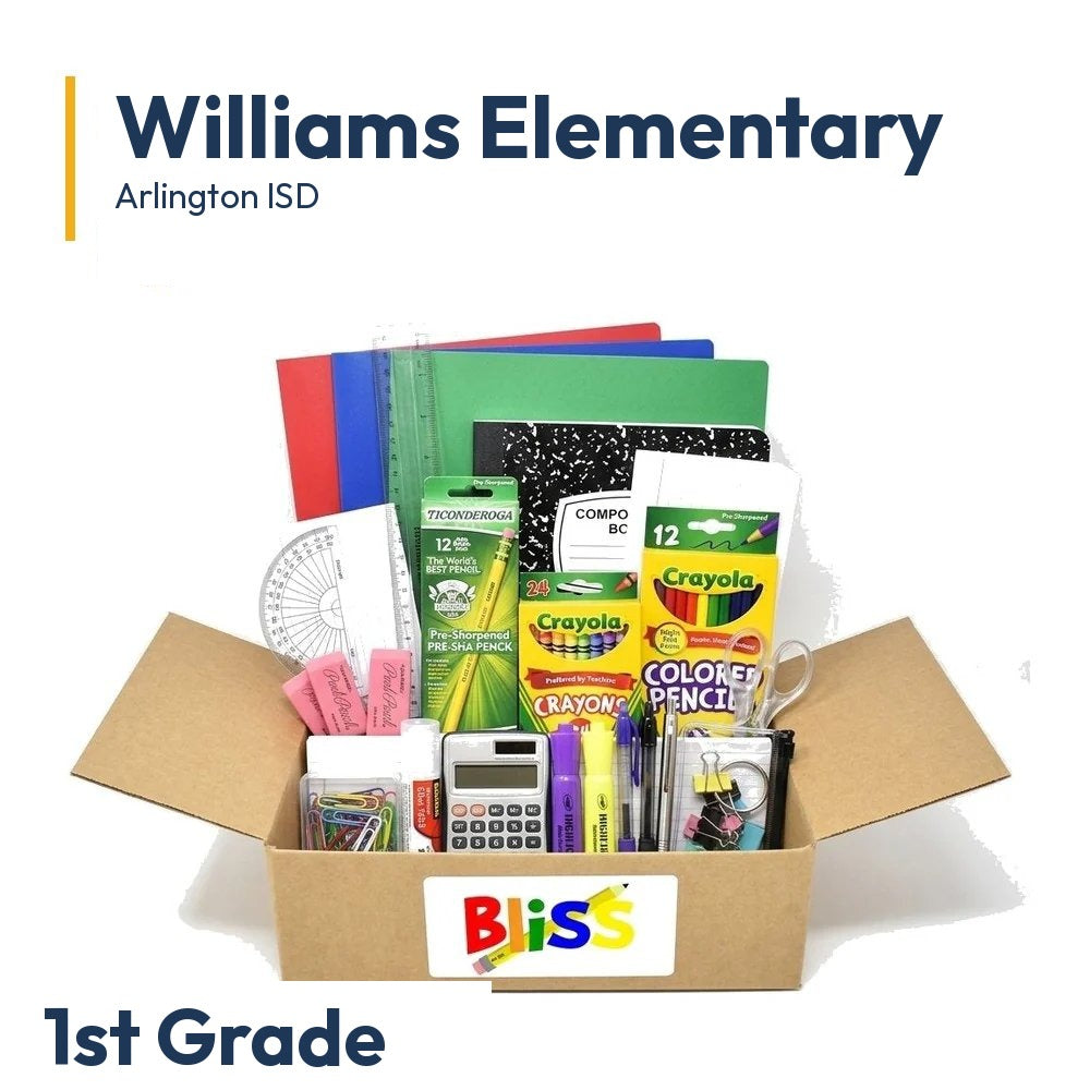 Williams Elementary 1st Grade School Supply Kit