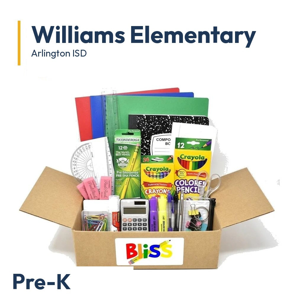 Williams Elementary Pre-K School Supply Kit