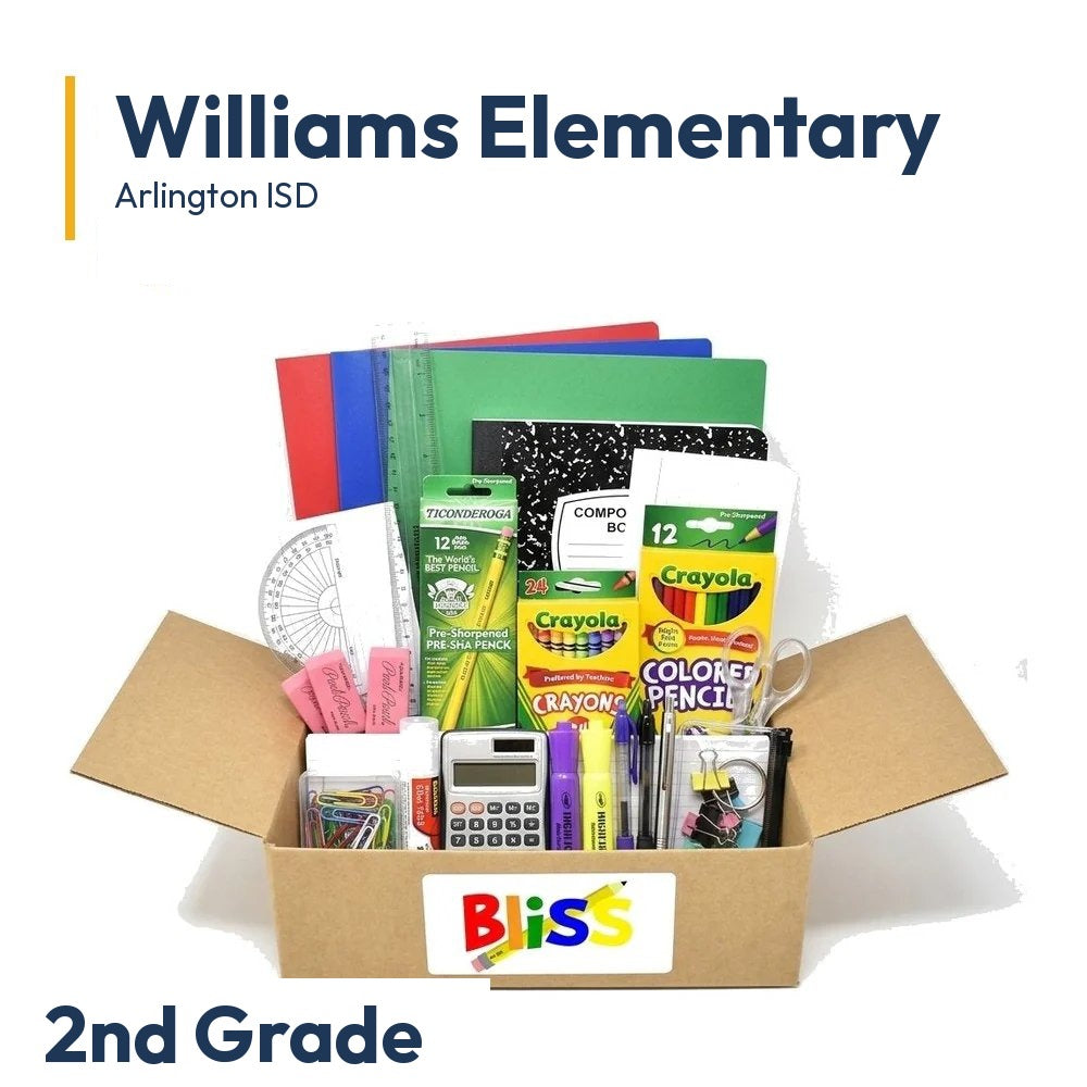 Williams Elementary 2nd Grade School Supply Kit