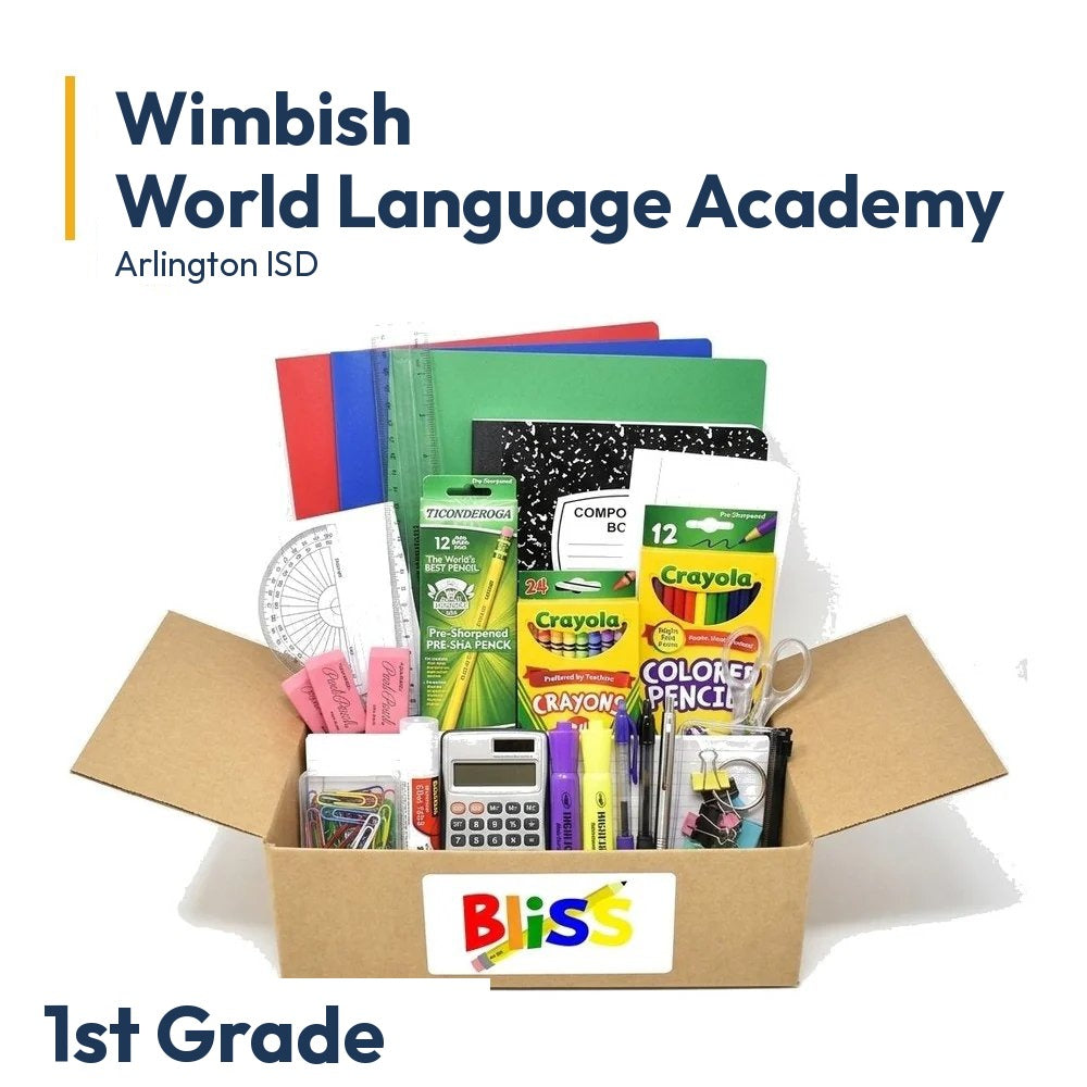 Wimbish World Language Academy 1st Grade School Supply Kit