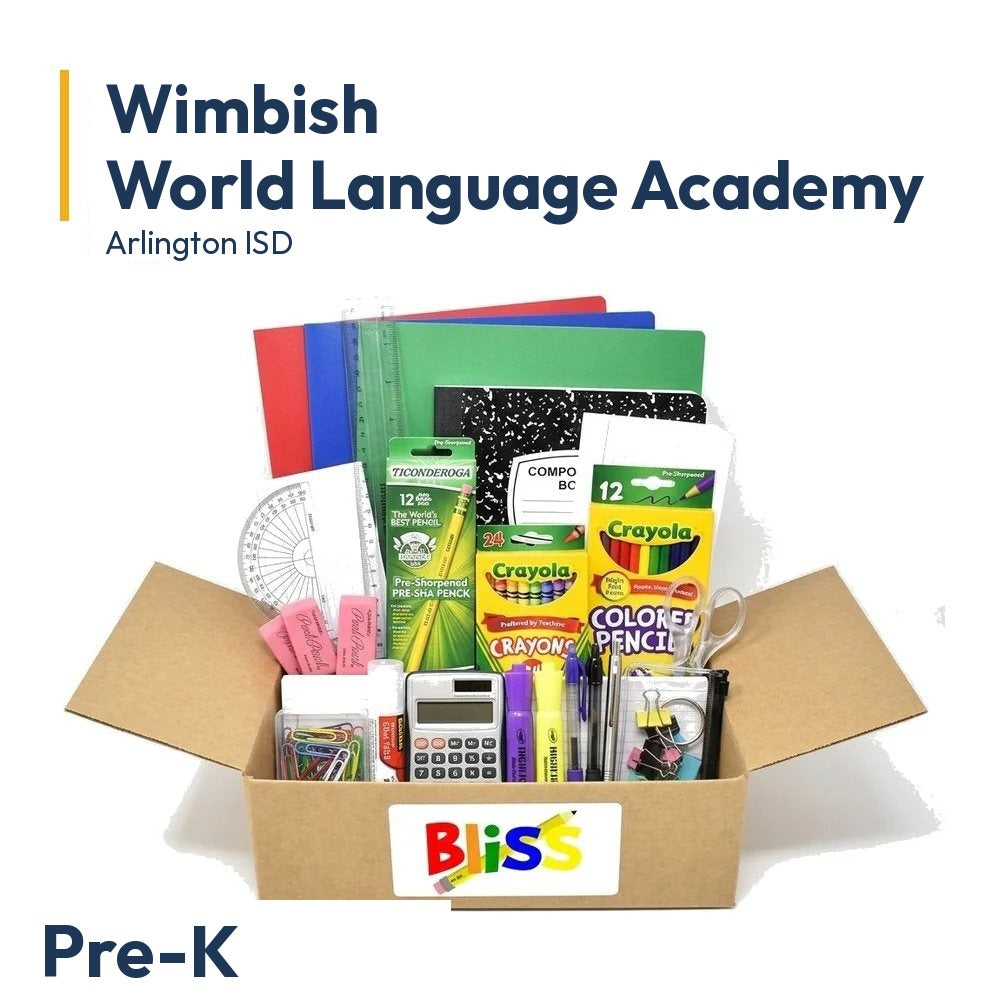 Wimbish World Language Academy Pre-K School Supply Kit