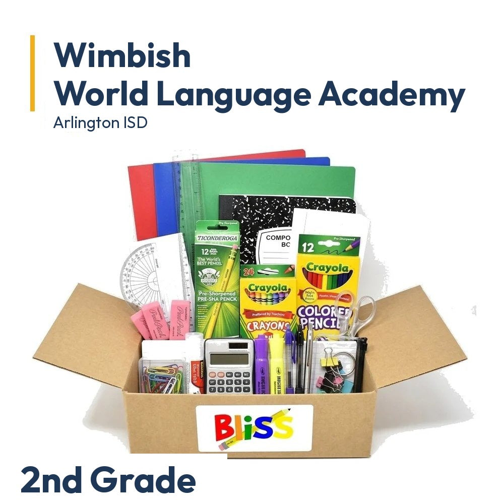 Wimbish World Language Academy 2nd Grade School Supply Kit