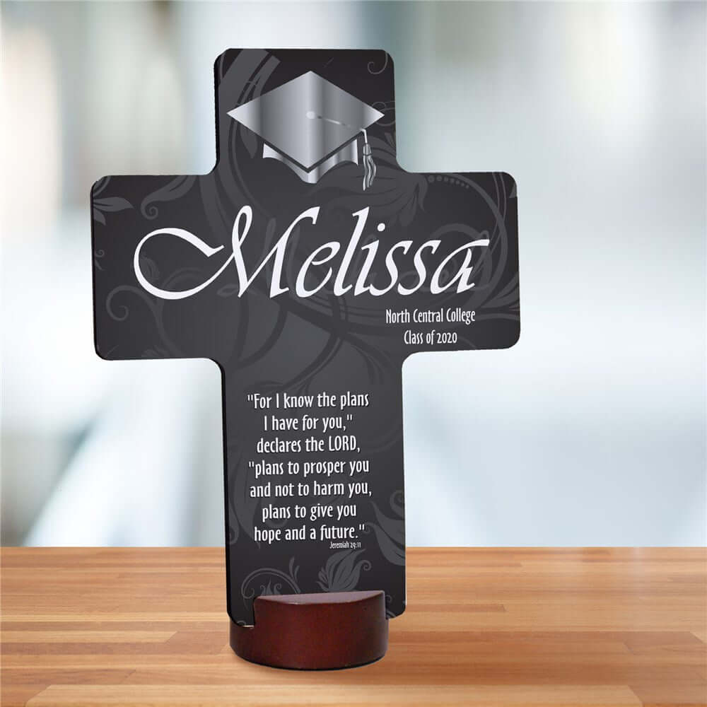 Bliss EDU Personalized Graduation Blessing Cross Keepsake