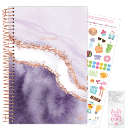 2021-22 Soft Cover Daily Planner & Calendar, Lavender Daydream