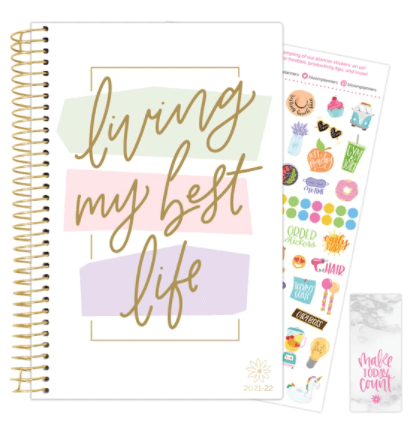 2021-22 Soft Cover Daily Planner & Calendar, Living My Best Life