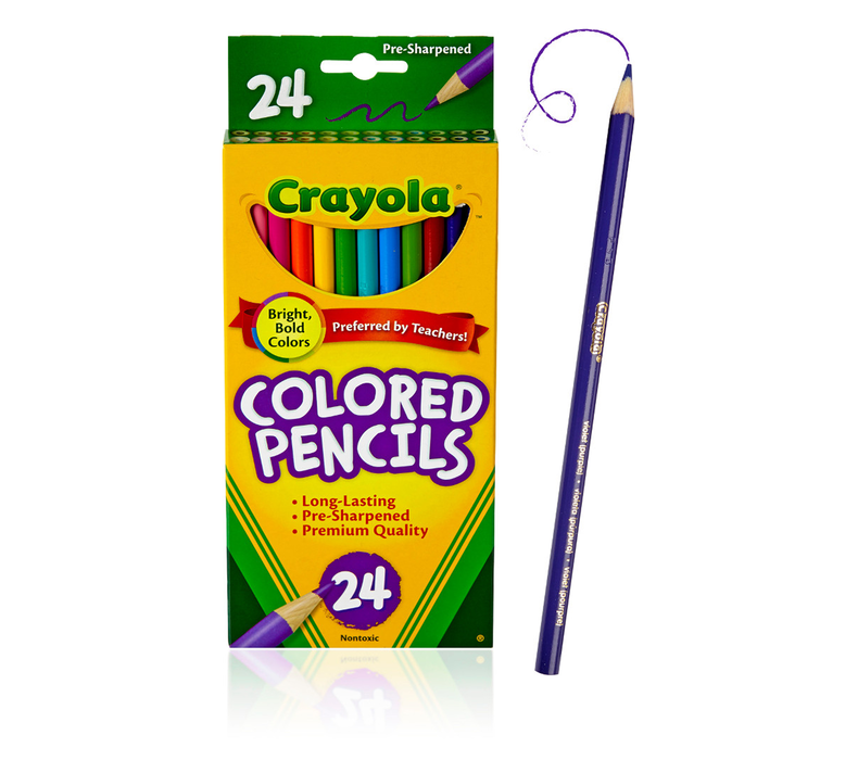 Crayola Colored Pencils 24ct, Pre-Sharpened