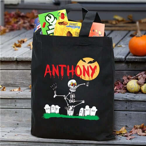 Dancin' Skeleton Trick or Treat Bag