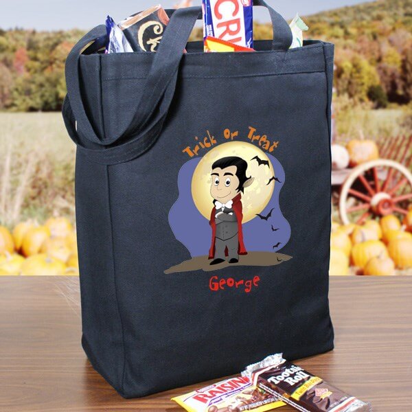 Halloween Icon Personalized Trick or Treat Bag