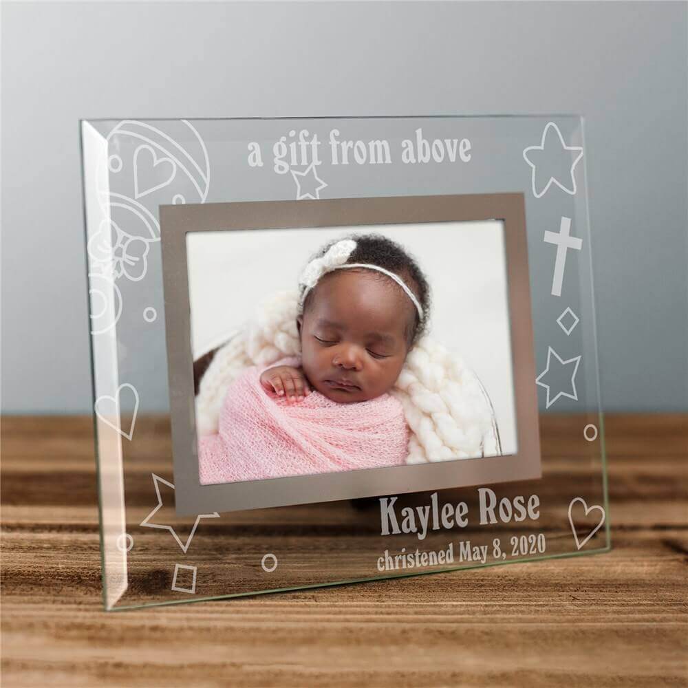 Bliss EDU A Gift From Above Personalized Baby Picture Frame