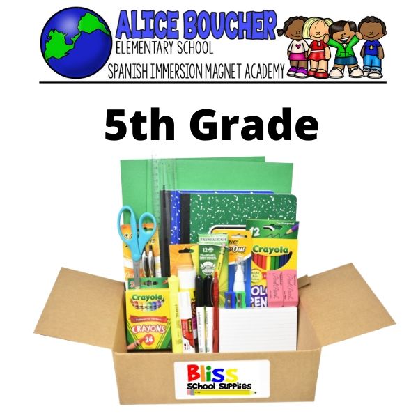 Alice Boucher - Fifth Grade School Supply Kit