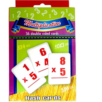 Multiplication Flash Cards - 36 Cards