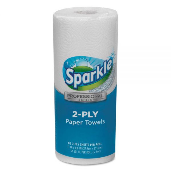 Sparkle Perforated Paper Towel, White, 70 Sheets/Roll