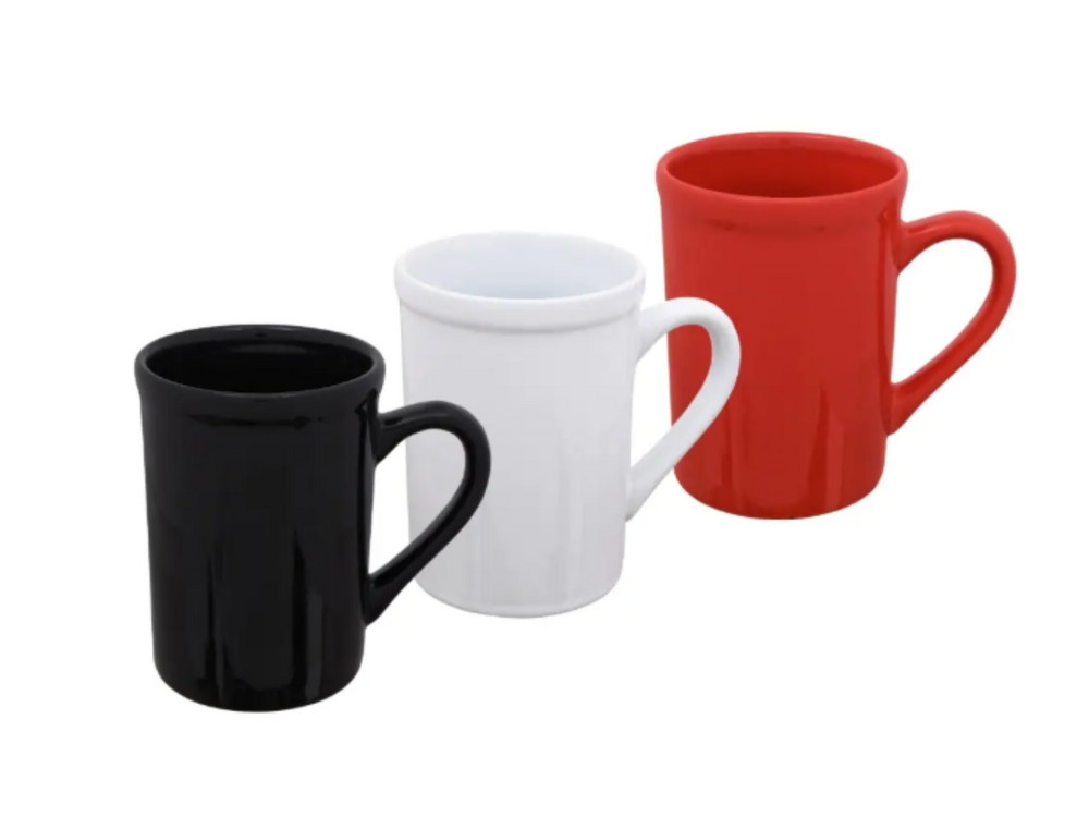 Tall Ceramic Mugs, 16 oz.