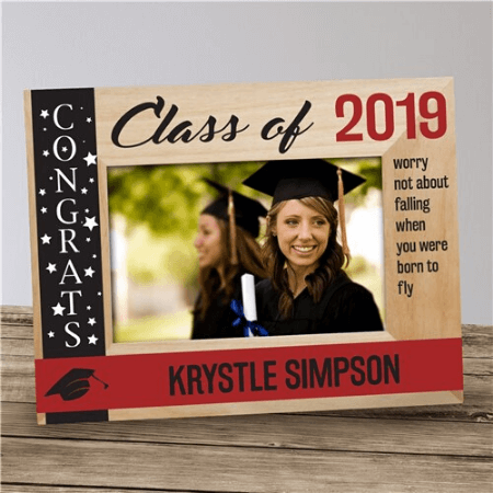 Personalized Congrats Wooden Picture Frame Class Of... - Bliss EDU