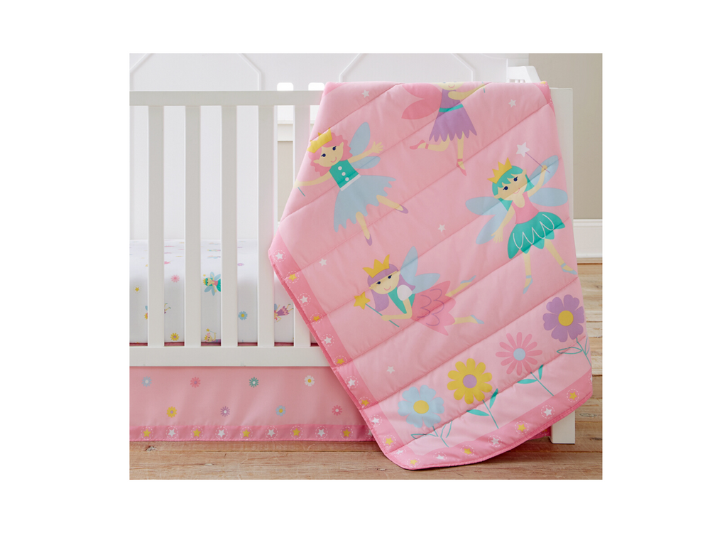 3 Piece Crib Set - Fairy Princess