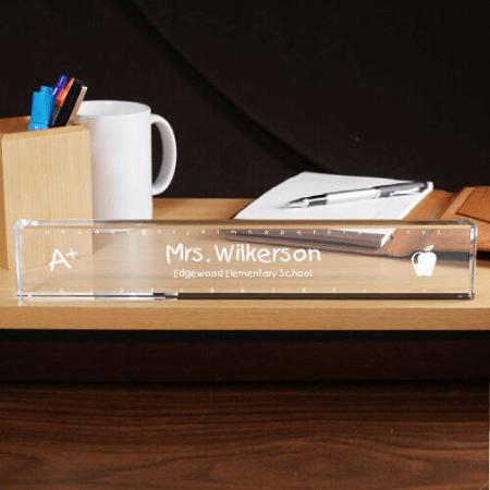 Personalized Ruler Teacher Name Plate