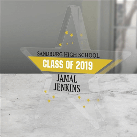 Personalized Graduation Star Keepsake