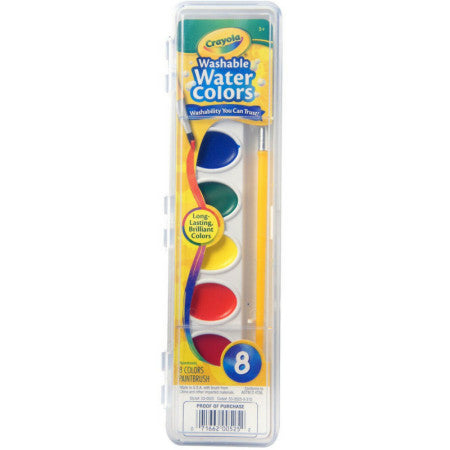 Crayola Washable Watercolors 8 ea