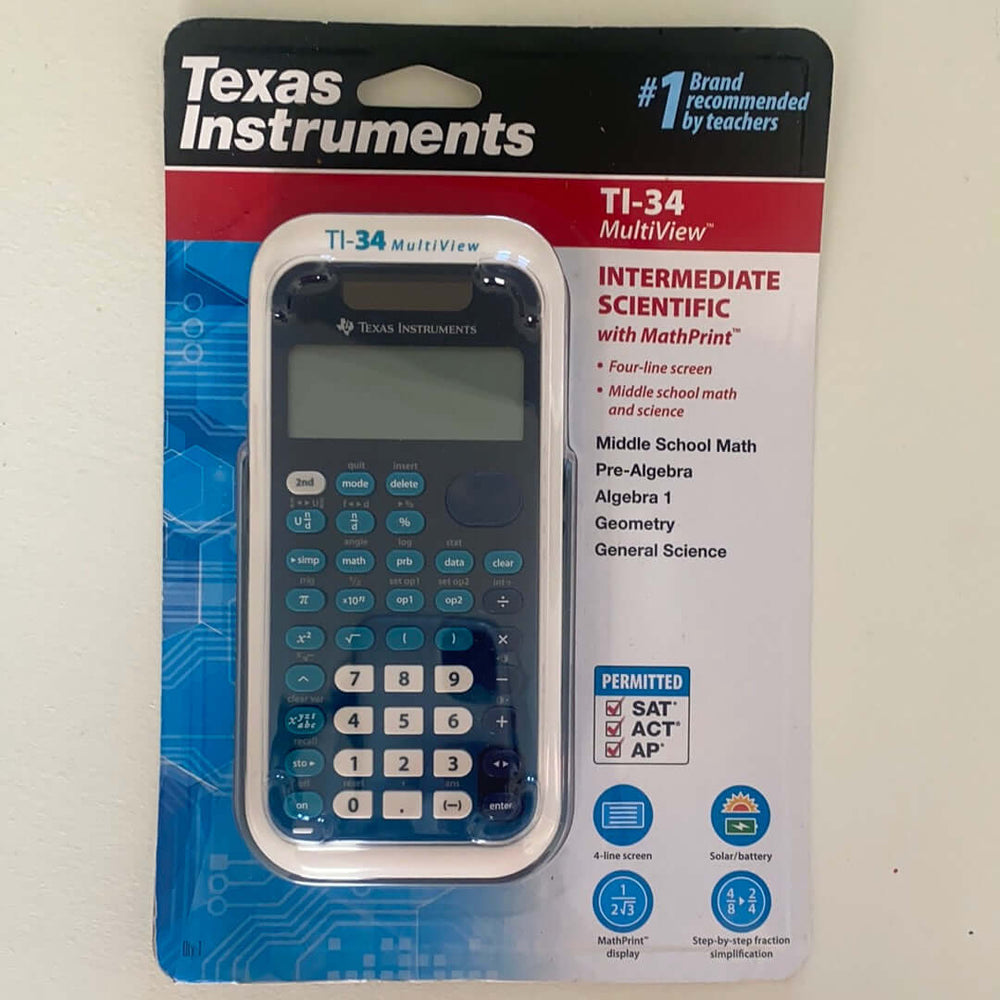 Texas Instrument TI-34 Intermediate Scientific Multiview Calculator