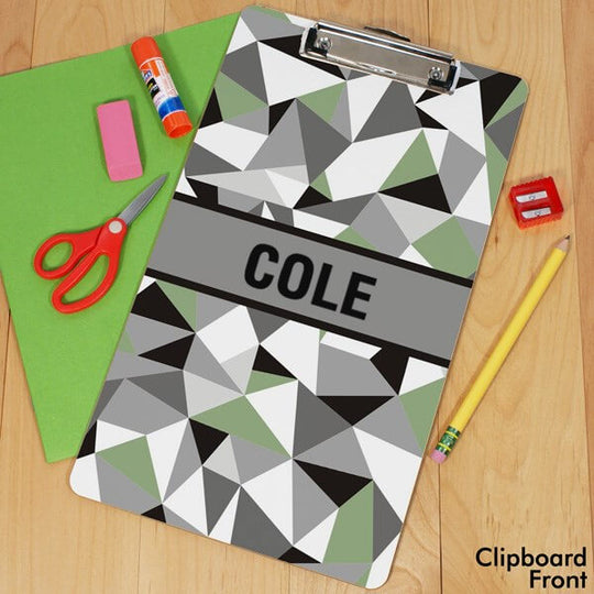 Bliss EDU Personalized Jagged Squares Clipboard