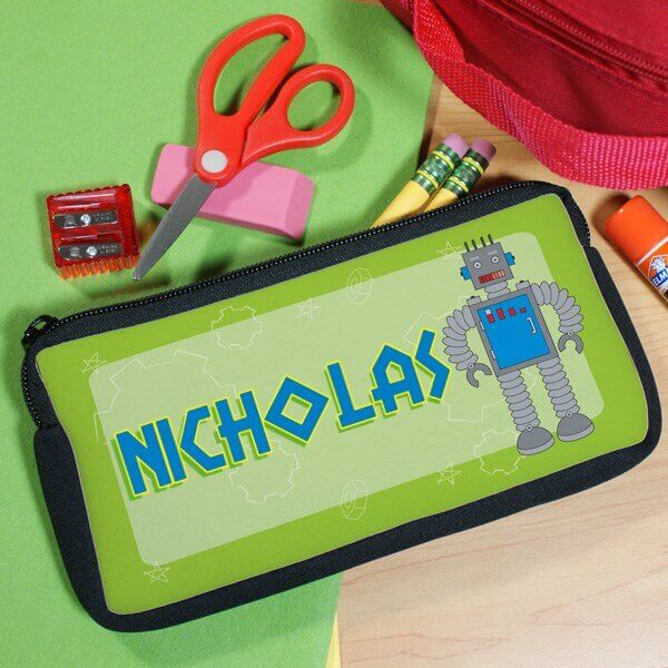 Bliss EDU Personalized Robot Pencil Case